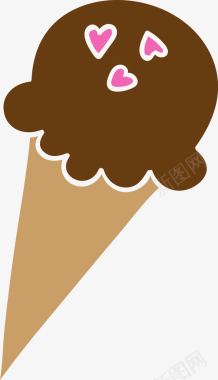 巧克力冰淇淋图图标图标