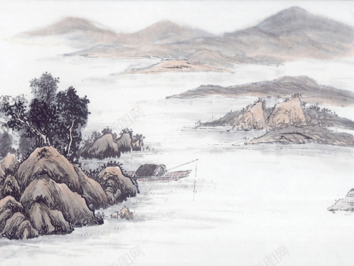 中国风古代画7背景