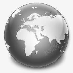 灰色地球装饰图标图标