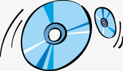卡通光盘矢量图素材