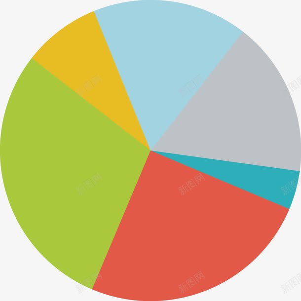PPT饼图png免抠素材_88icon https://88icon.com PPT设计 彩色图标 饼图