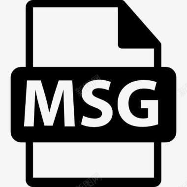 设计数字MSG文件格式符号图标图标