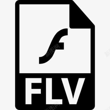 文件格式FLV文件格式的符号图标图标