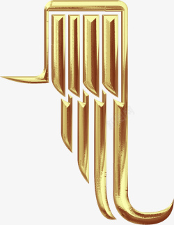 金色装饰翅膀素材
