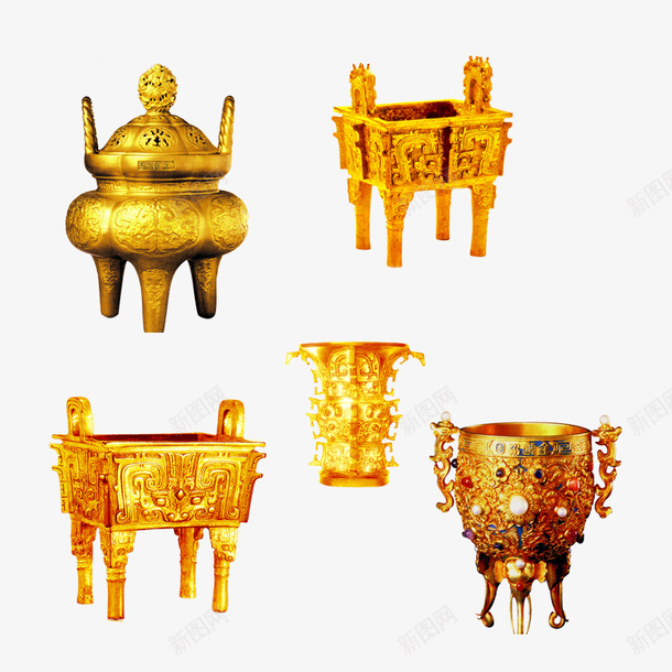 古代黄铜鼎psd免抠素材_88icon https://88icon.com 古鼎 装饰 黄铜 鼎