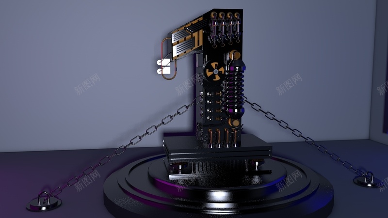 c4d炫酷金属字jpg设计背景_88icon https://88icon.com c4d 炫酷 红蓝 金属字