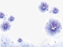 漂亮紫花背景素材