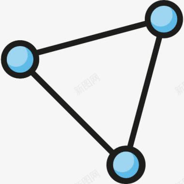 海底的生物分子图标图标