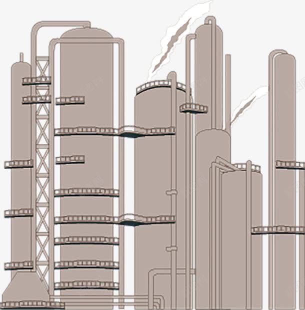 石油石化工厂矢量图eps免抠素材_88icon https://88icon.com 化工 工厂 石化 石油 石油化工 矢量图