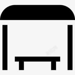 公共汽车站公共汽车站图标高清图片