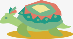 花纹乌龟矢量图素材
