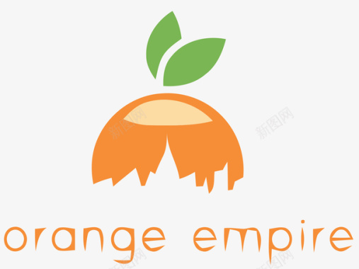 图橙子标志适量图矢量图图标图标
