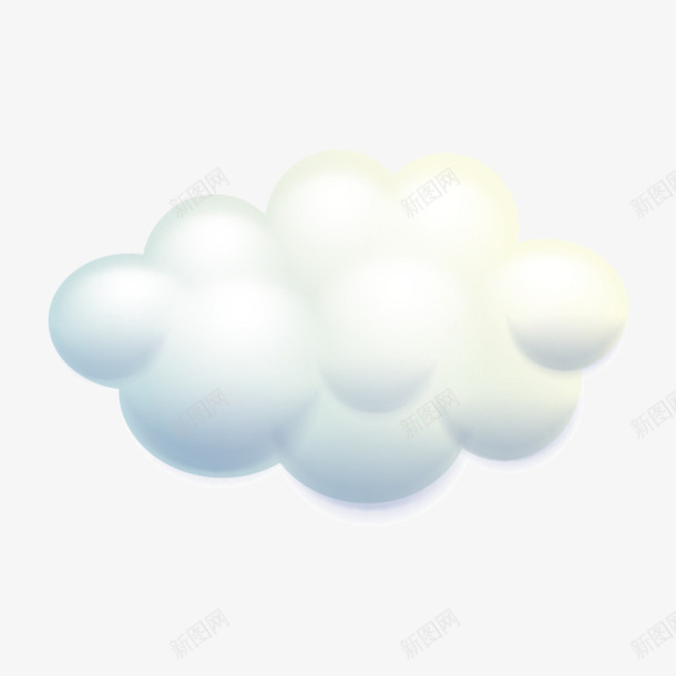 3d白色云朵png免抠素材_88icon https://88icon.com 3d 云朵 白色 立体