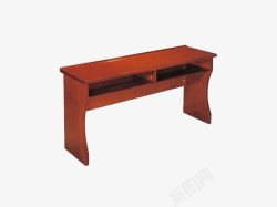 现代实木隔断条桌会议桌素材
