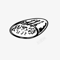 卡通手绘面包素材