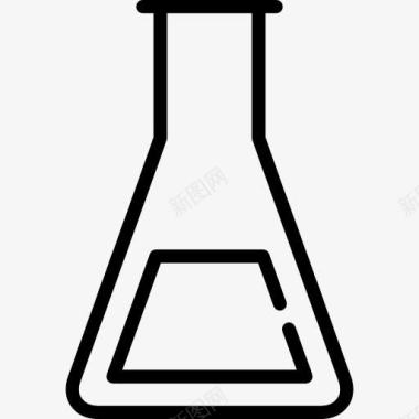 科学小实验ErlenmeyerFlask图标图标