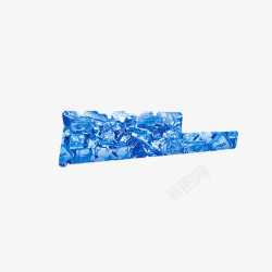 蓝色冰背景素材