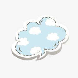 卡通对话框矢量图素材