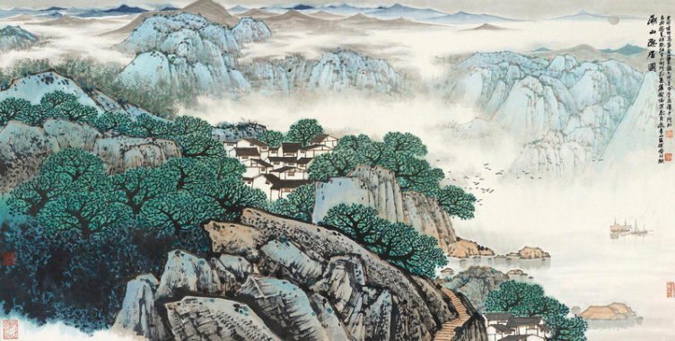 中国风古代画200背景