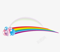 装饰元素彩虹气球素材