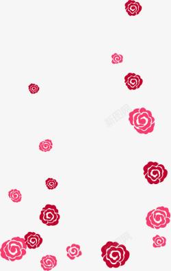 手绘玫瑰花朵素材