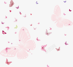 蝴蝶背景装饰矢量图素材