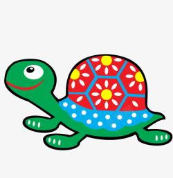 彩色卡通儿童玩具乌龟素材