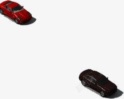 黑红小汽车美丽效果素材