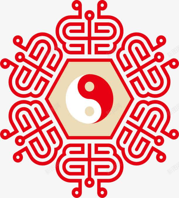 东方古老太极八卦图矢量图ai免抠素材_88icon https://88icon.com 东方文化 八卦图 古老 太极 矢量图 矢量素材 红色 红色八卦图