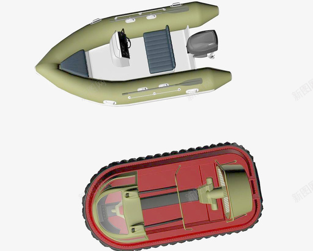 有质感的彩色橡皮艇元素png免抠素材_88icon https://88icon.com 3D 元素 彩色 橡皮艇 质感