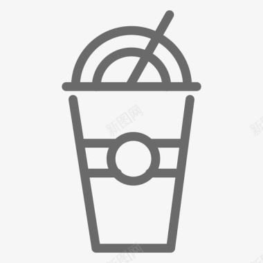 ICE冰艺术字冰咖啡FoodBeverageLineicons图标图标