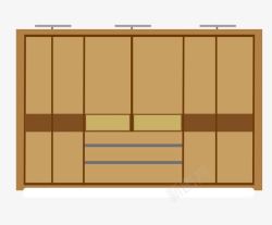 矢量褐色衣柜褐色衣柜矢量图高清图片