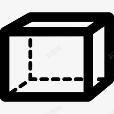 数学的原因矩形棱柱体形状图标图标