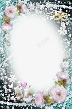 梦幻画框png免抠素材_88icon https://88icon.com 梦幻 画框 花卉 花卉边框 花框