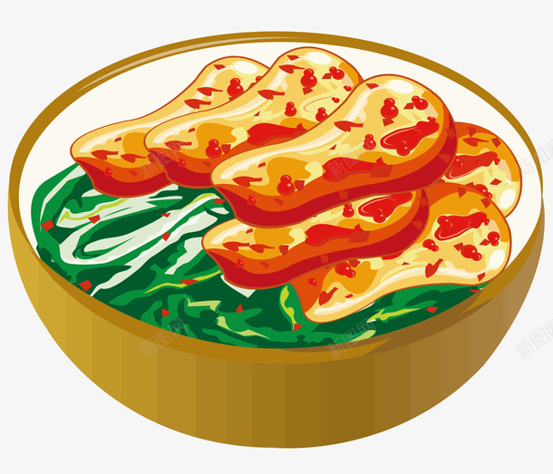 一碗辣的食物矢量图ai免抠素材_88icon https://88icon.com 一碗食物 吃的 美味的 辣的食物 青菜 食品 矢量图