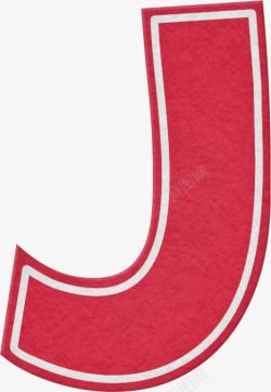 红色字母J素材
