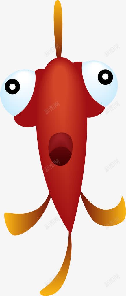 彩绘大眼睛萌萌鱼效果元素png免抠素材_88icon https://88icon.com 元素 彩绘 效果 眼睛