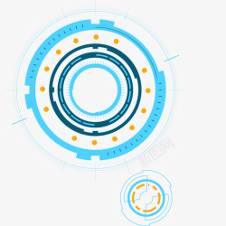 平面科技矢量图素材