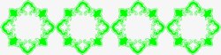 绿色花纹图案装饰素材