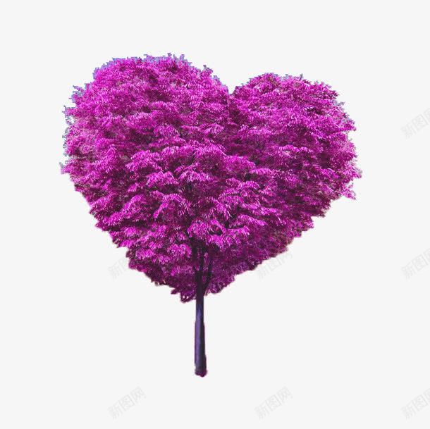 爱心树png免抠素材_88icon https://88icon.com 树 浪漫 爱心 紫色