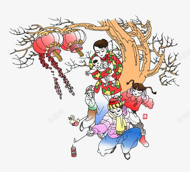 新年人物png免抠素材_88icon https://88icon.com 中国风 小孩 新年人物