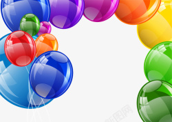 精美彩色气球矢量图素材