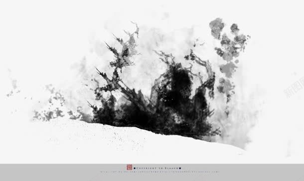 水墨黑白完美结合png免抠素材_88icon https://88icon.com 完美 水墨 结合 黑白