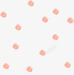 粉色漂浮花朵婚礼素材