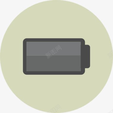 手机电池电量空电池图标图标