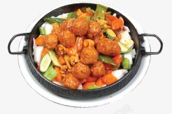 铁板三鲜丸子素材