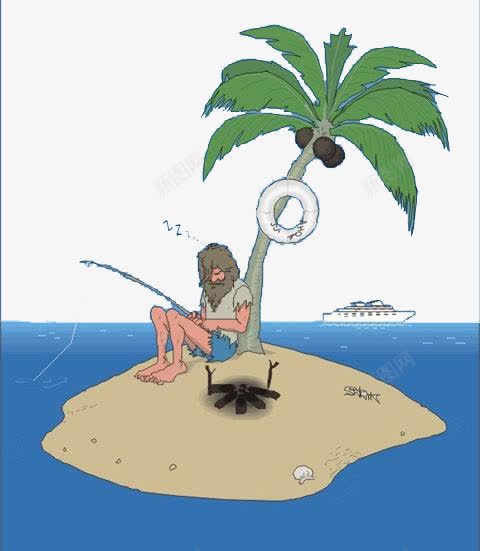 荒岛上的野人png免抠素材_88icon https://88icon.com 卡通荒岛 手绘荒岛 荒岛 荒岛求生
