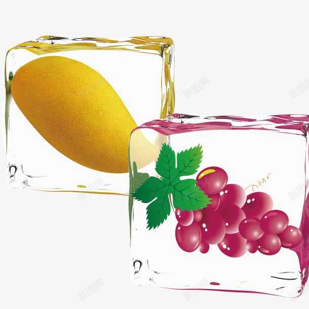 水果冰粒png免抠素材_88icon https://88icon.com 冰粒 冰粒里的水果 水果保鲜 美味 美观 装饰 食品餐饮