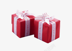 节日红色礼物盒素材