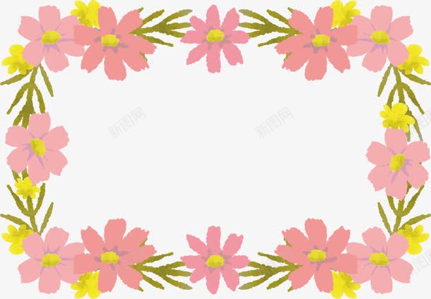 粉色花边框相框png免抠素材_88icon https://88icon.com 相框 粉色 花边 边框